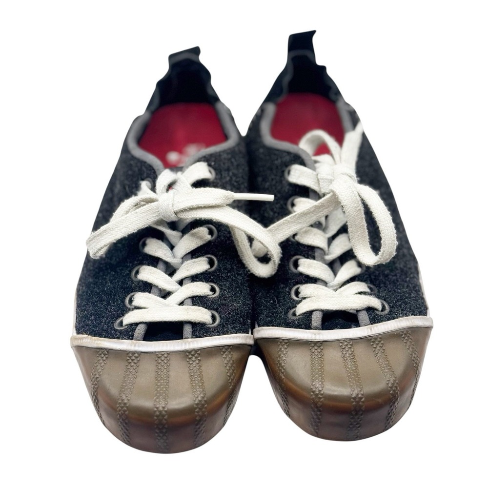 Sorel Sentry Women's Black Gray Canvas Sneakers  Sz‎ 7 Lace Up Shoes